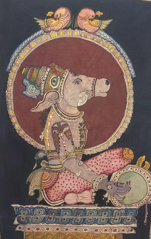 Authentic Handpainted Pen Kalamkari Wall Painting