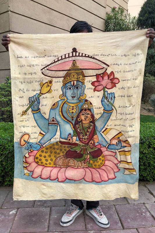 hand painted real pen kalamkari wall painting