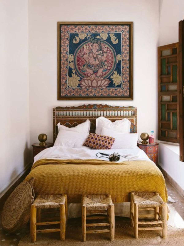 hand painted real pen kalamkari wall painting