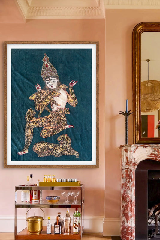 hand painted real pen kalamkari wall painting