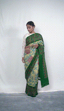 Kalamkari silk saree