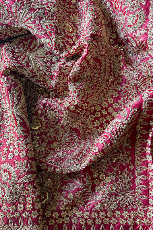 hand embroidered madodi work tussar silk saree