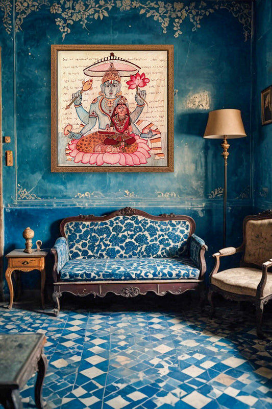 hand painted real pen kalamkari wall painting