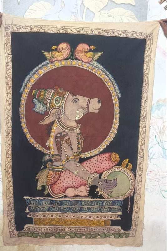 Authentic Handpainted Pen Kalamkari Wall Painting