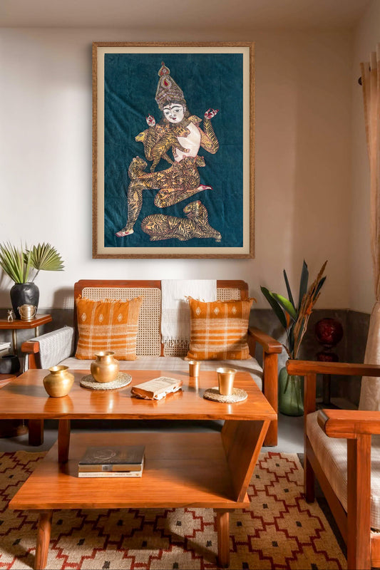 hand painted real pen kalamkari wall painting