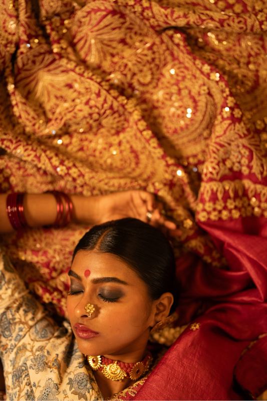 hand embroidered madodi work tussar silk saree