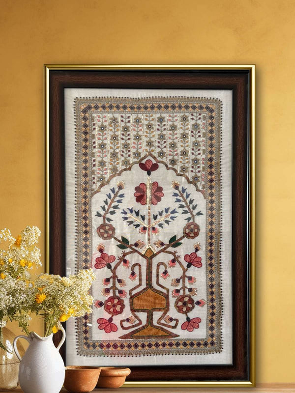 Indian hand embroidered wall art