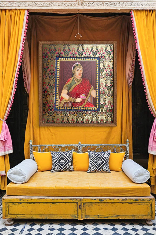 beautiful handcrafted gold Tanjore painting