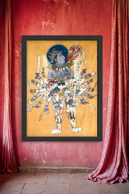 Authentic hand painted pen Kalamkari wall art