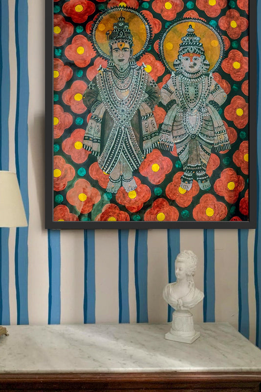 Handmade Thodu Bommalata Wall Art
