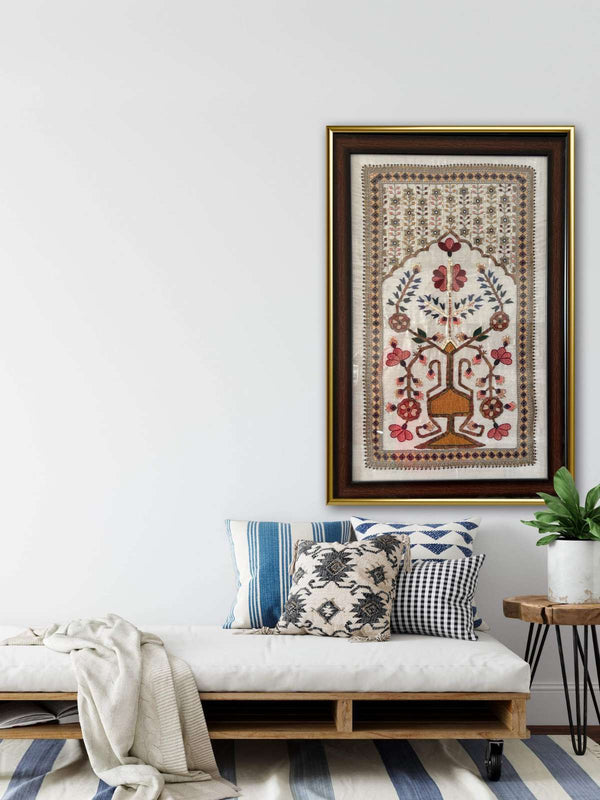 Indian hand embroidered wall art