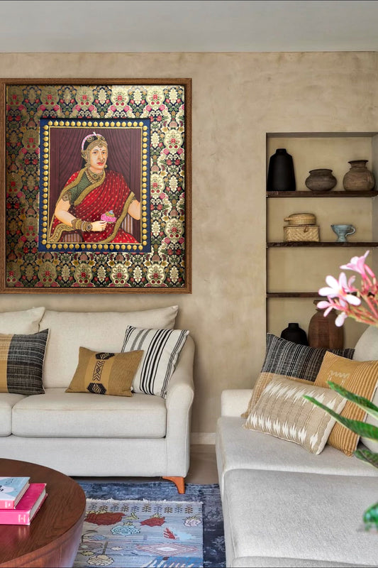 beautiful handcrafted gold Tanjore painting
