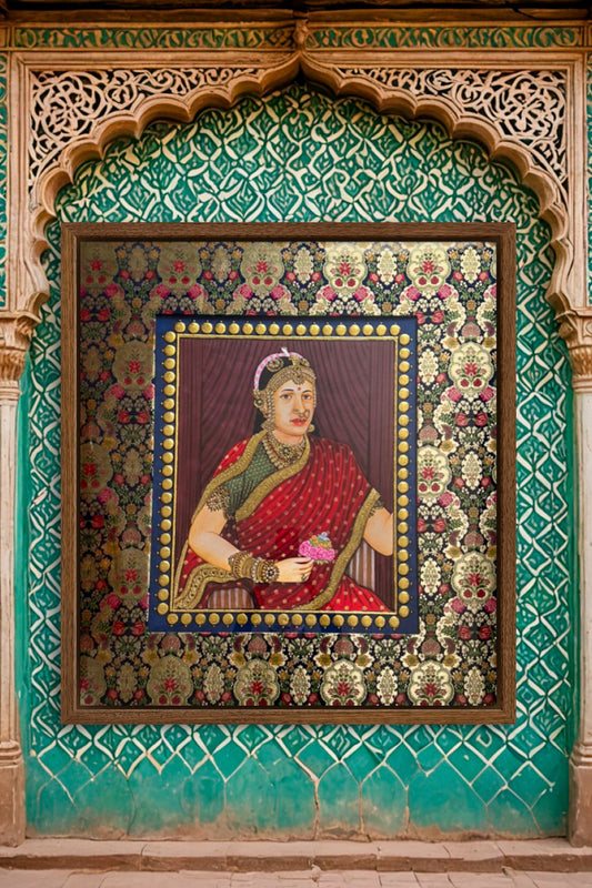 beautiful handcrafted gold Tanjore painting