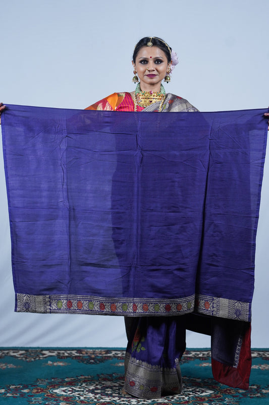 handwoven banarasi munga silk saree