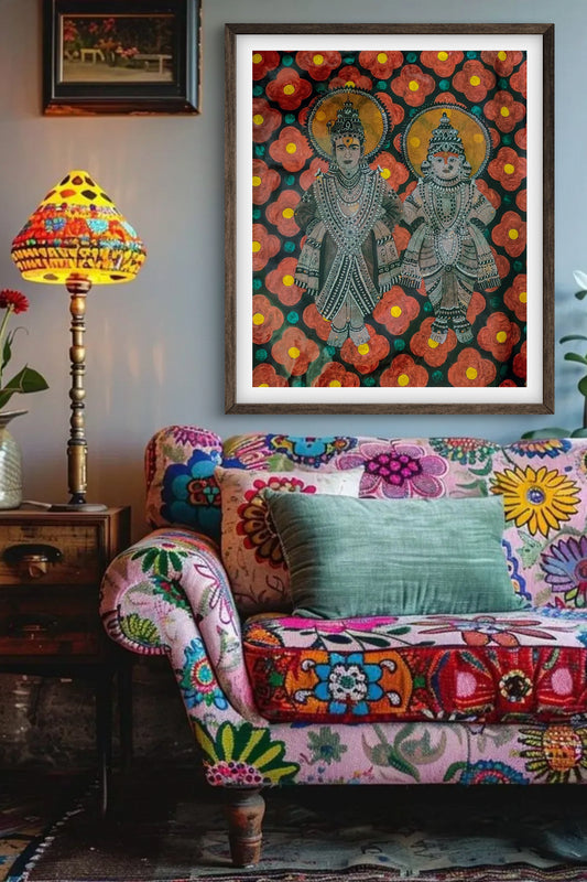 Handmade Thodu Bommalata Wall Art