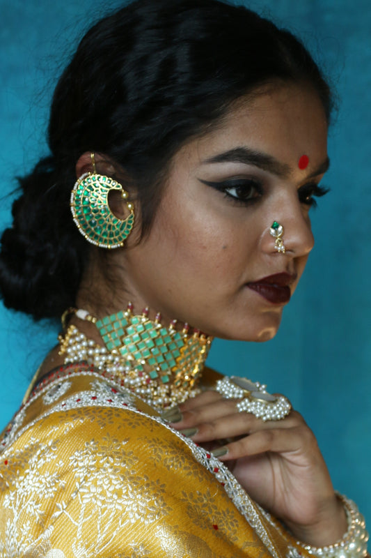 unusual bold handcrafted cuff earring
