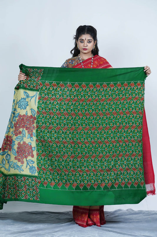 Real pen kalamkari silk saree