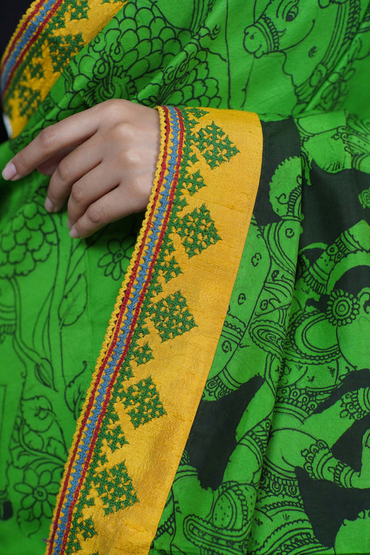 Real Kalamkari saree