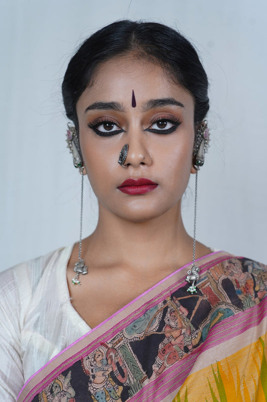 Silver earring