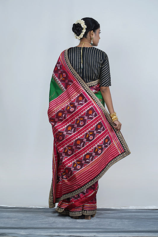 Patola silk saree by Ayush Kejriwal