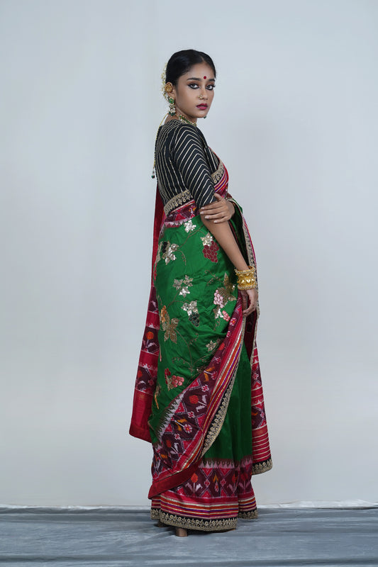 Handwoven patola silk saree