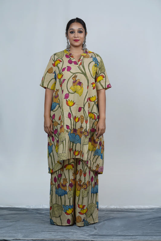 Kalamkari Kurta Pant Set