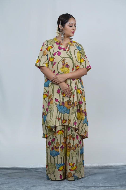 Real Kalamkari kurta pant set