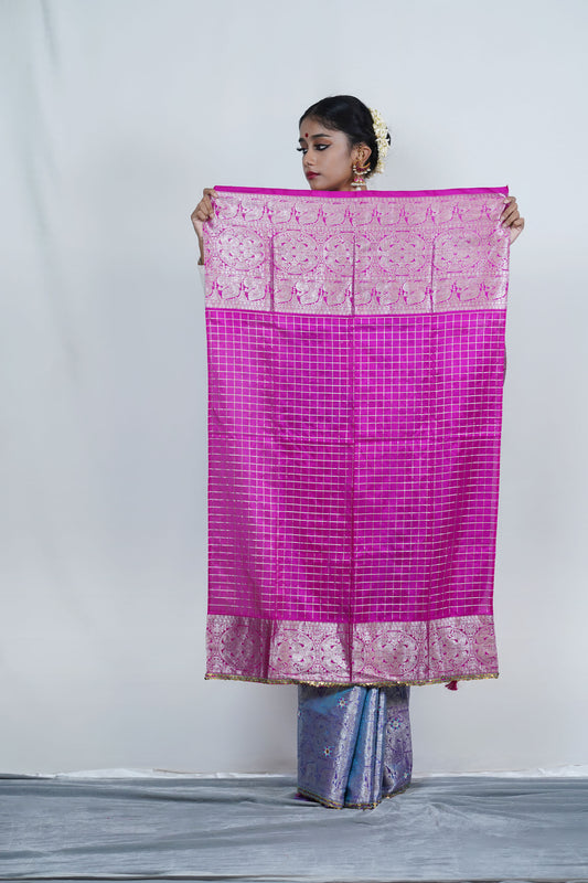 Handwoven kanjiveeram silk saree