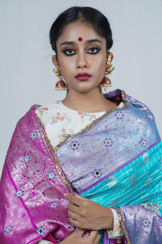 Wedding wear silk sarees by Ayush Kejriwal