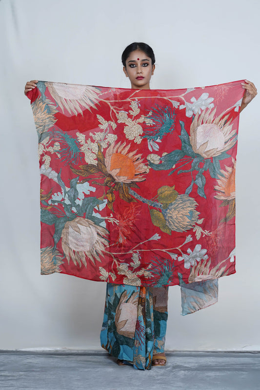 Floral saree