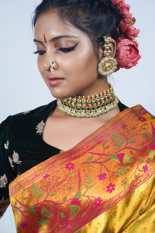 beautiful hand crafted Indian wedding jewellery set