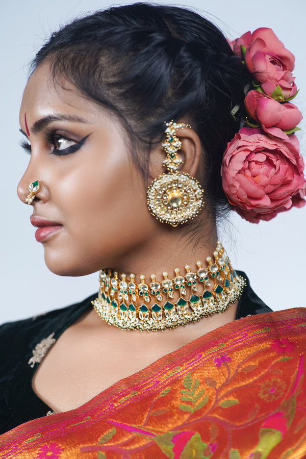 beautiful hand crafted Indian wedding jewellery set