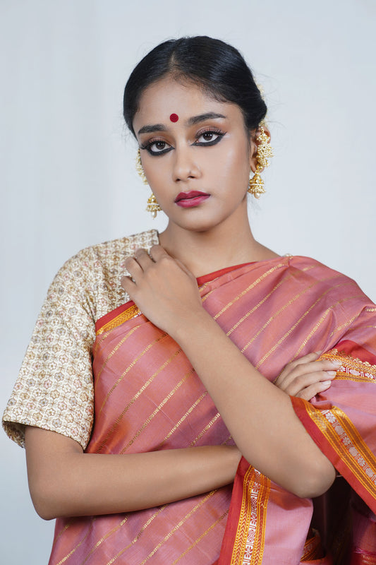 Handwoven kanjiveeram saree