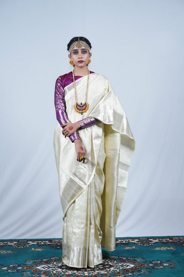 Handwoven Kanjiveeram silk saree