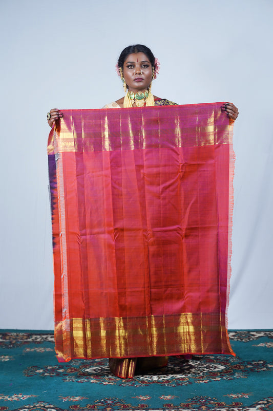 Hand woven Kanjeevaram silk saree