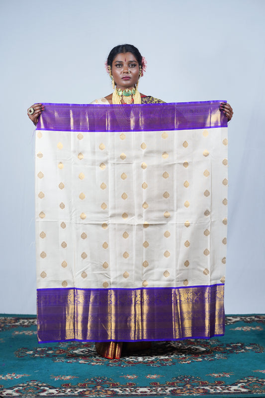 Hand woven Kanjeevaram silk saree