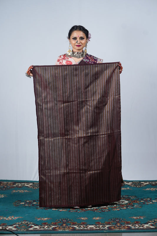 Hand woven embroidered Kanjiveeram silk saree