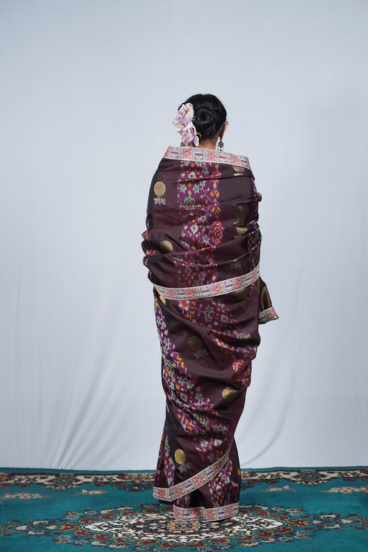 Hand woven embroidered Kanjiveeram silk saree