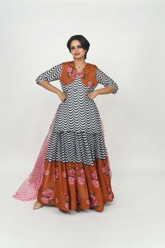 Printed Lehenga set
