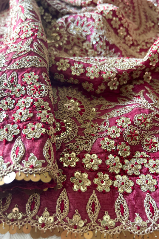 hand embroidered madodi work tussar silk saree