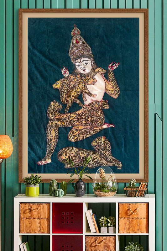 hand painted real pen kalamkari wall painting