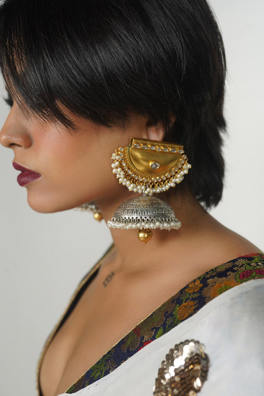Silver earrings