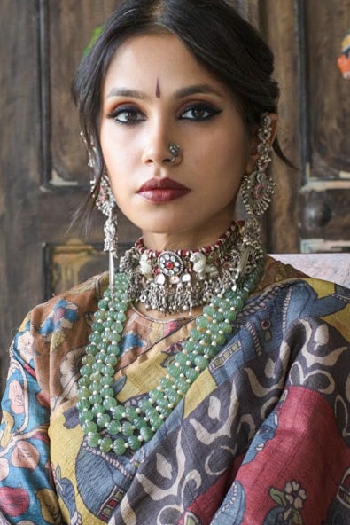 Handcrafted silver neckpiece