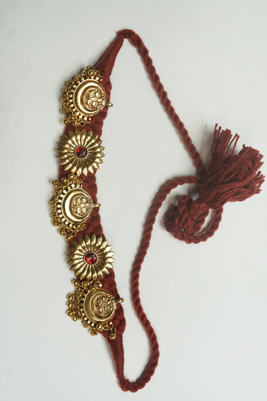 Indian ethnic silver neckpiece