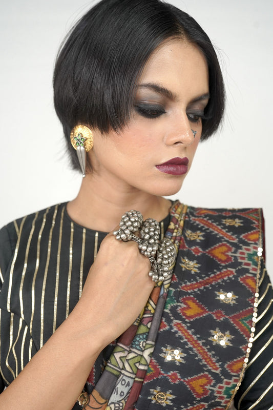 Handcrafted jewellery, Silver earrings