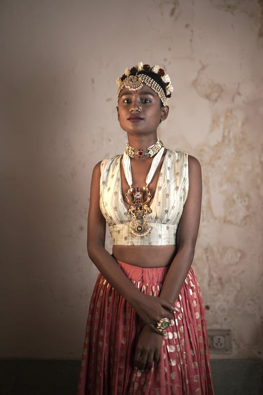 Indian ethnic wedding wear silver jewellery