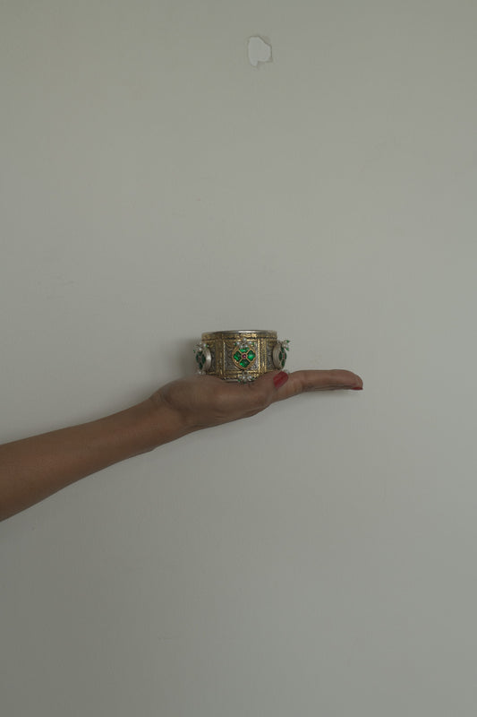 Handcrafted silver bangle