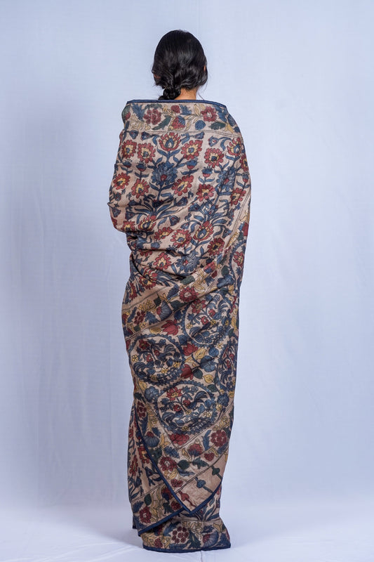 Zameer Handpainted Kalamkari Saree