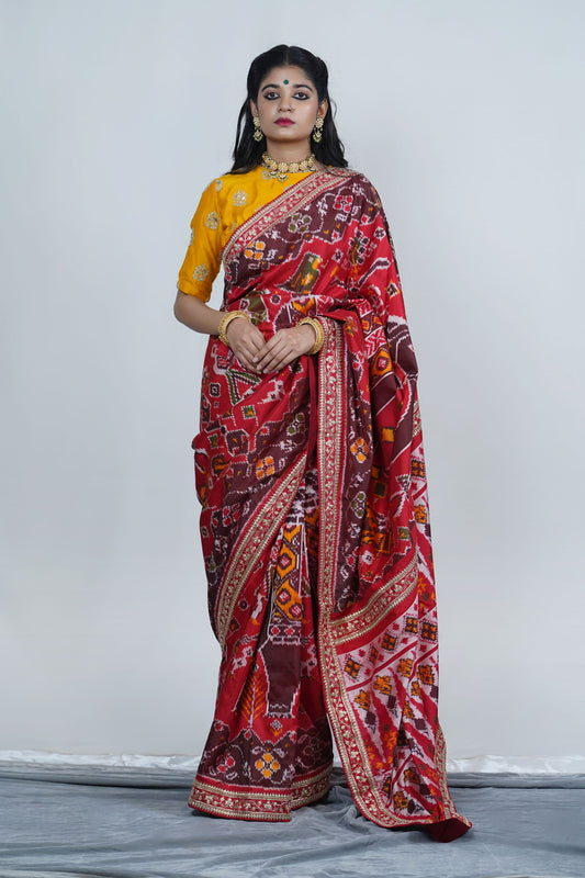 Indian wedding wear patola silk saree