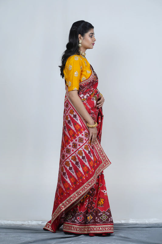 Designer patola silk saree